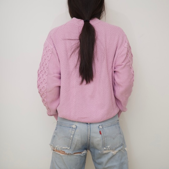 Lavender knit sweater from Urban Outfitters - Picture 2 of 5